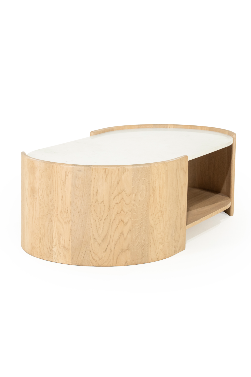 Oval White Marble Coffee Table | Eleonora Don