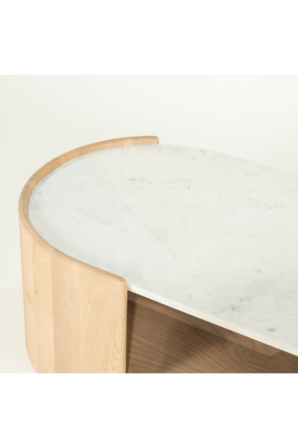 Oval White Marble Coffee Table | Eleonora Don