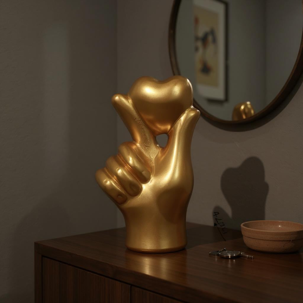 Golden Gesture Sculpture