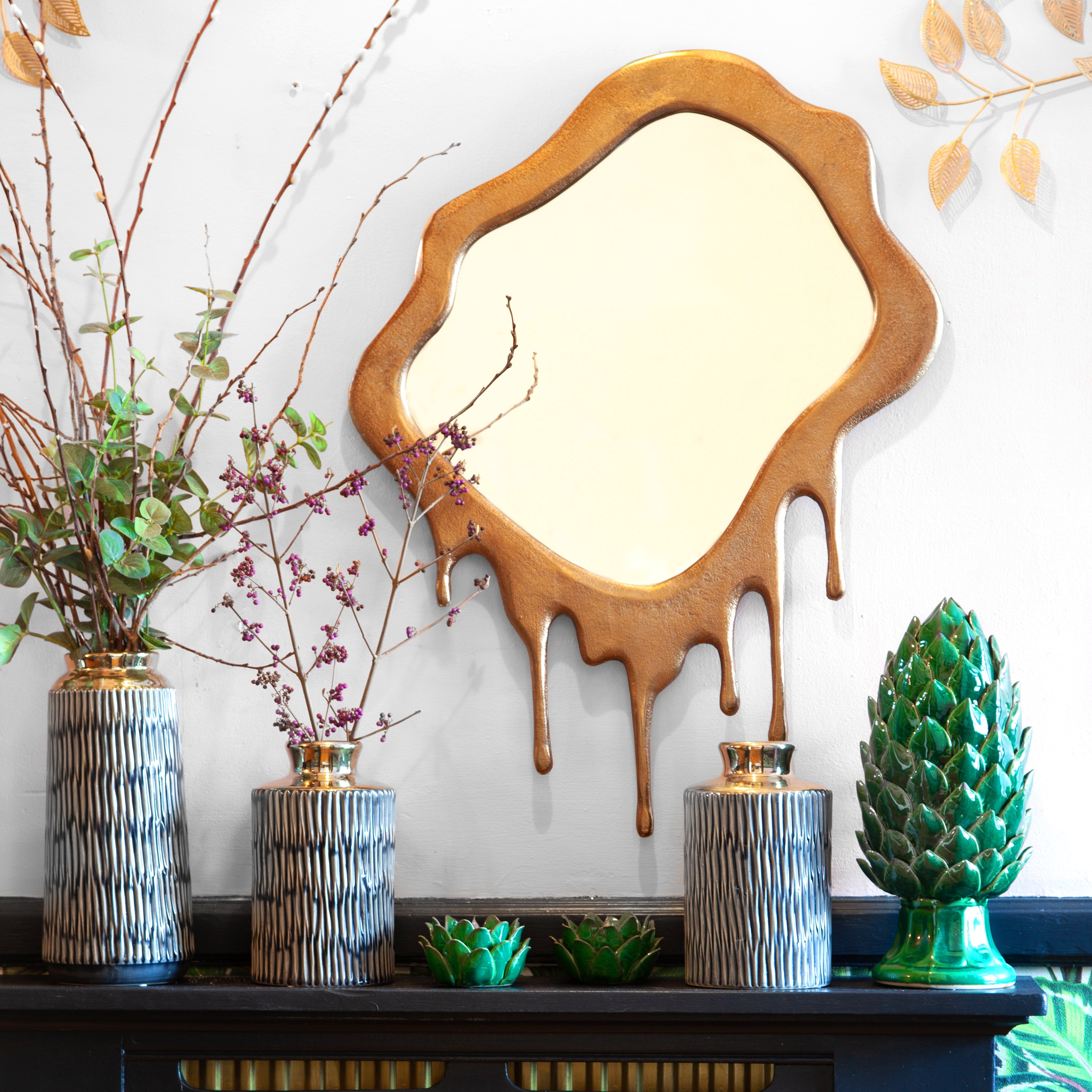 Dripping Gold Mirror