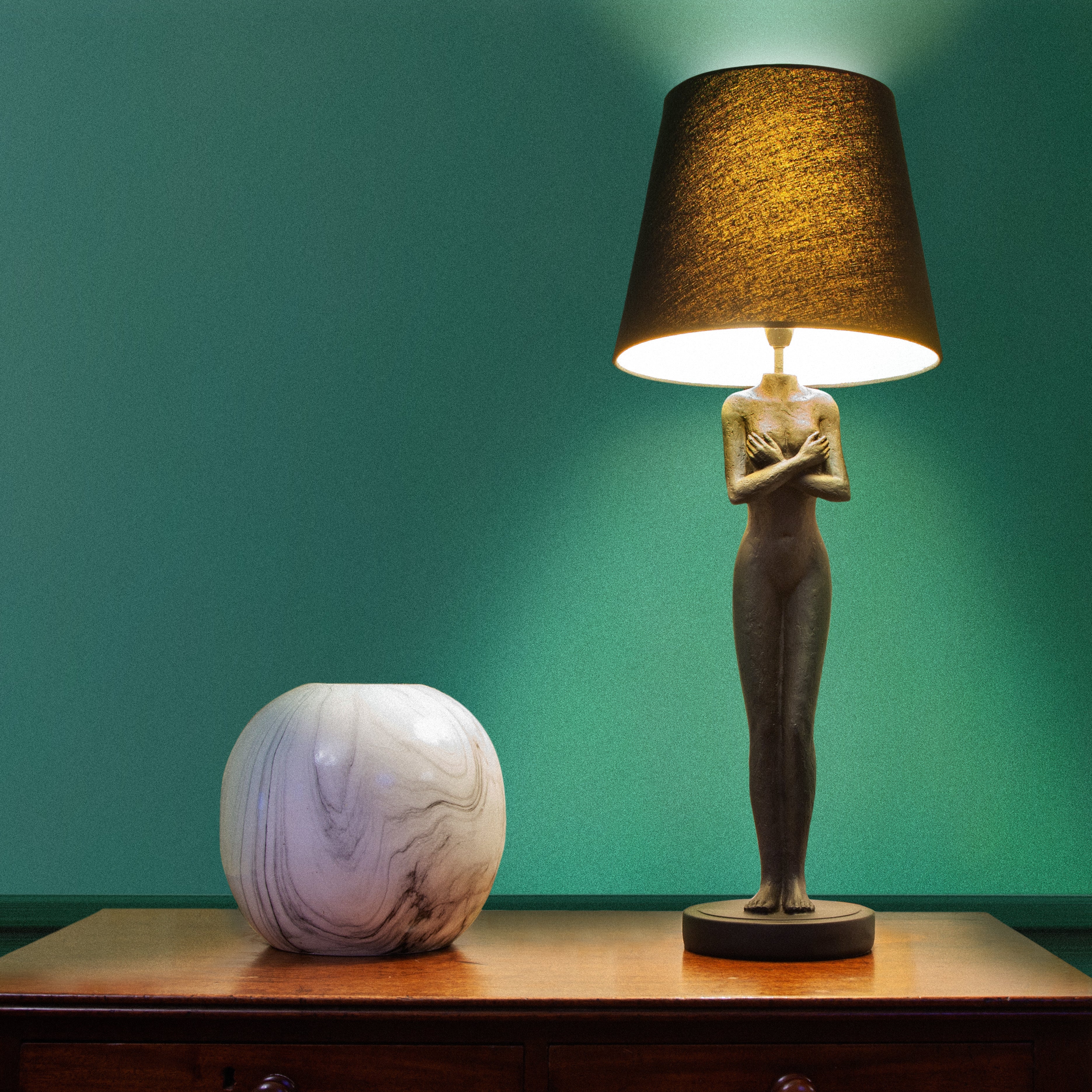 Naked Lady Black Table Lamp