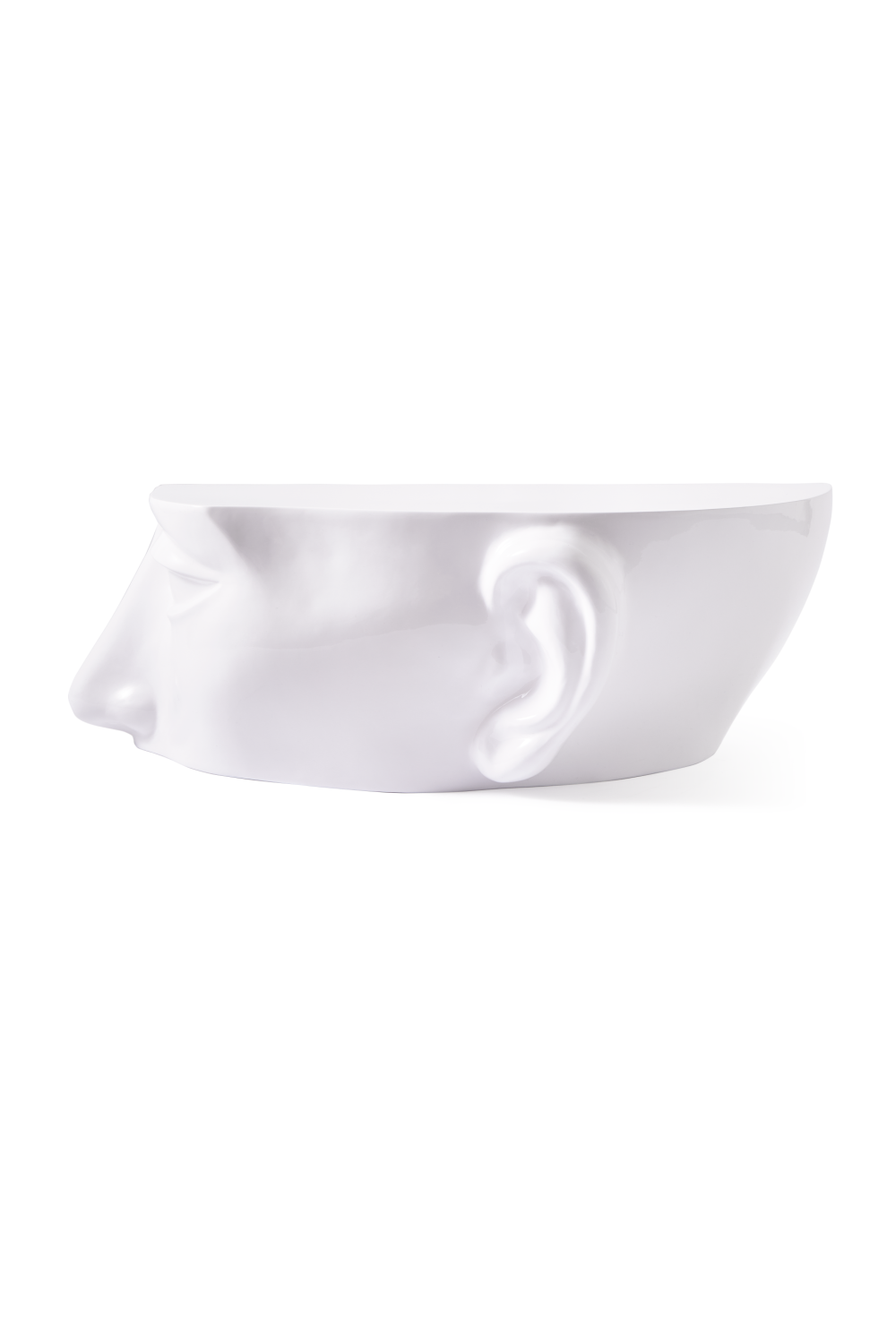 White Sculptural Coffee Table | Pols Potten Head Right