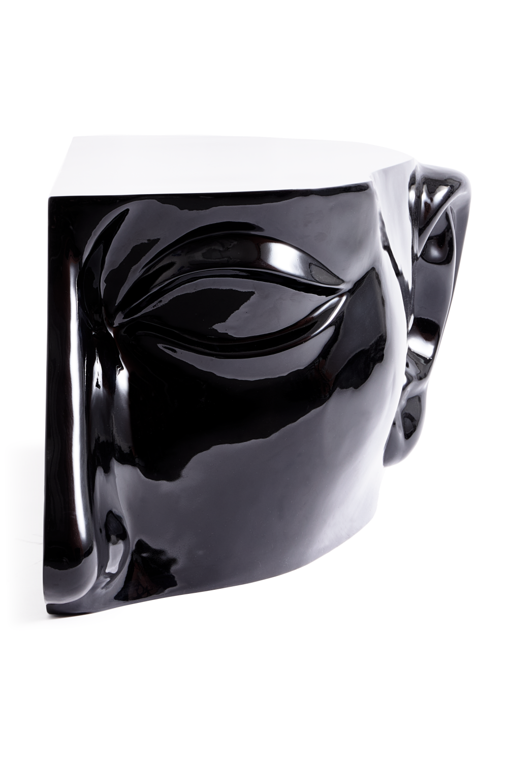 Black Sculptural Coffee Table | Pols Potten Head Right
