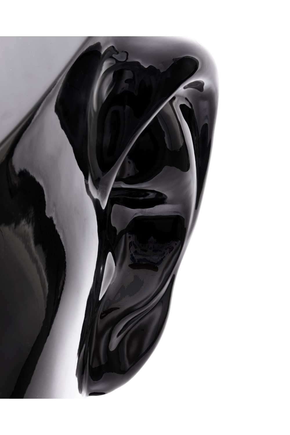 Black Sculptural Coffee Table | Pols Potten Head Right
