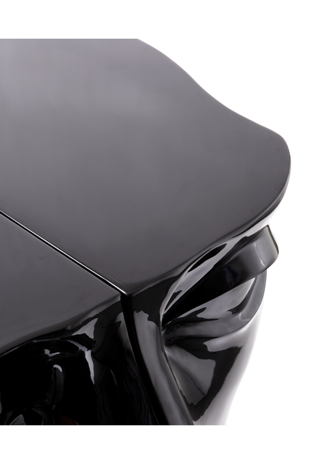 Black Sculptural Coffee Table | Pols Potten Head Right