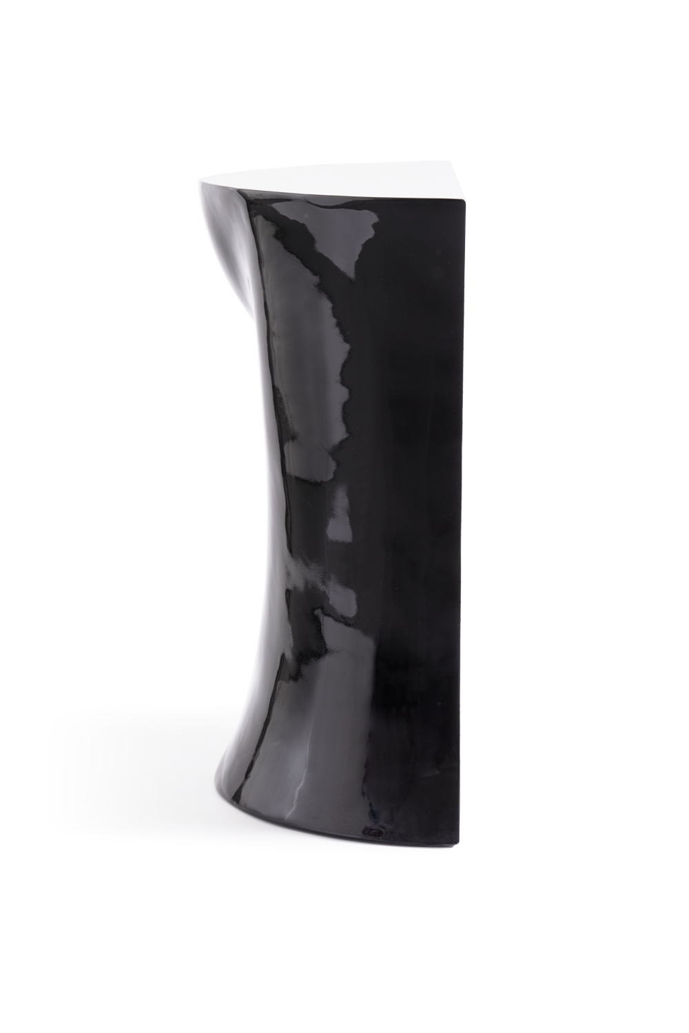 Black Sculptural Chin Coffee Table | Pols Potten Head Right