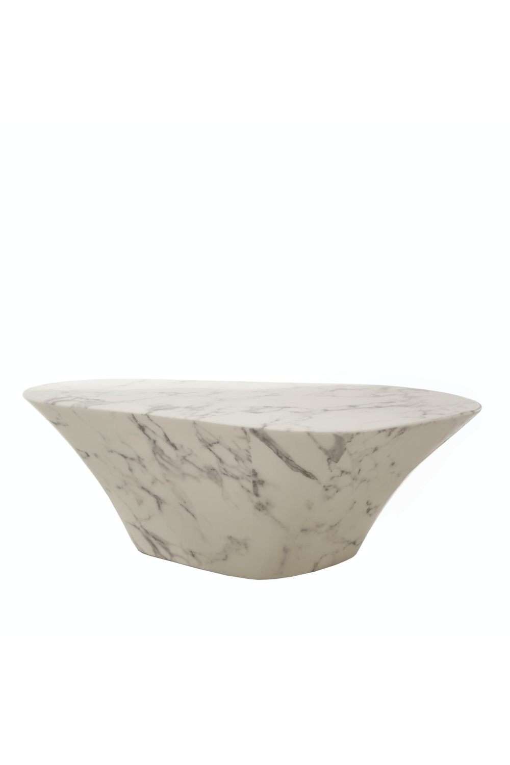 White Marble Coffee Table | Pols Potten Oval