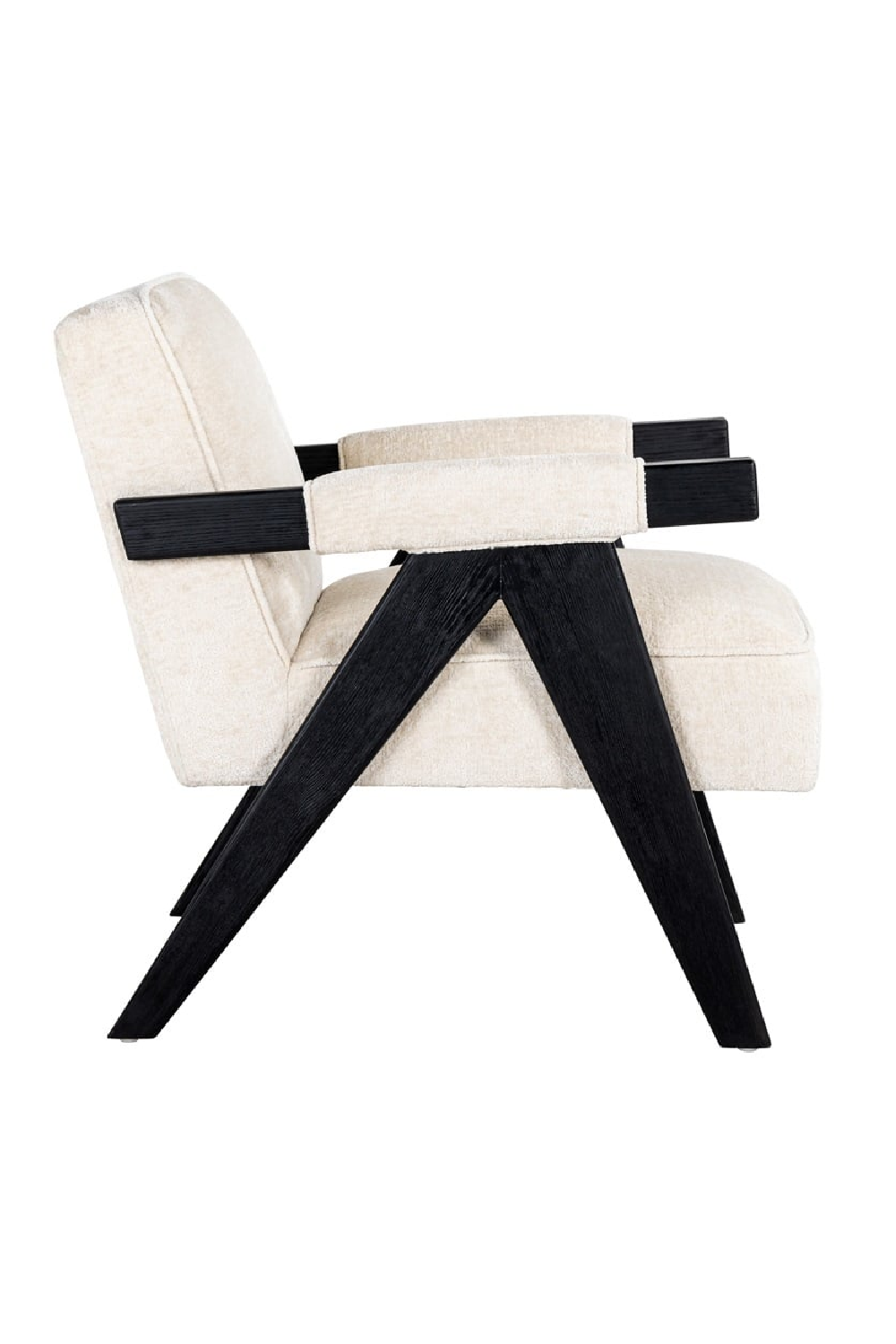 White Chenille Easy Chair | OROA Cooper