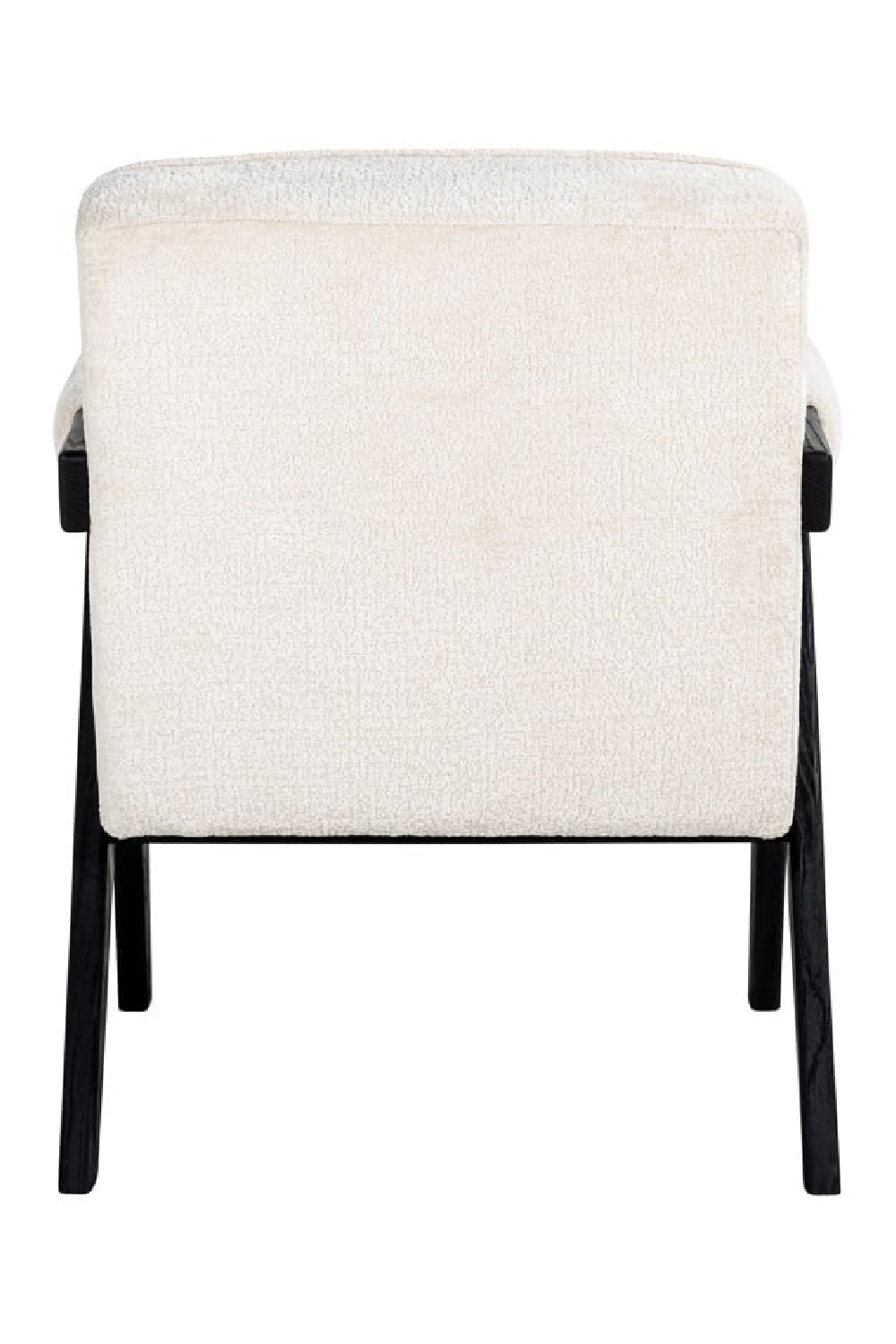 White Chenille Easy Chair | OROA Cooper