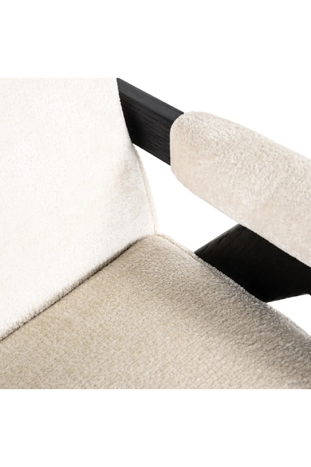 White Chenille Easy Chair | OROA Cooper