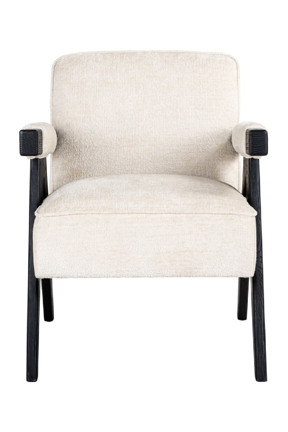 White Chenille Easy Chair | OROA Cooper