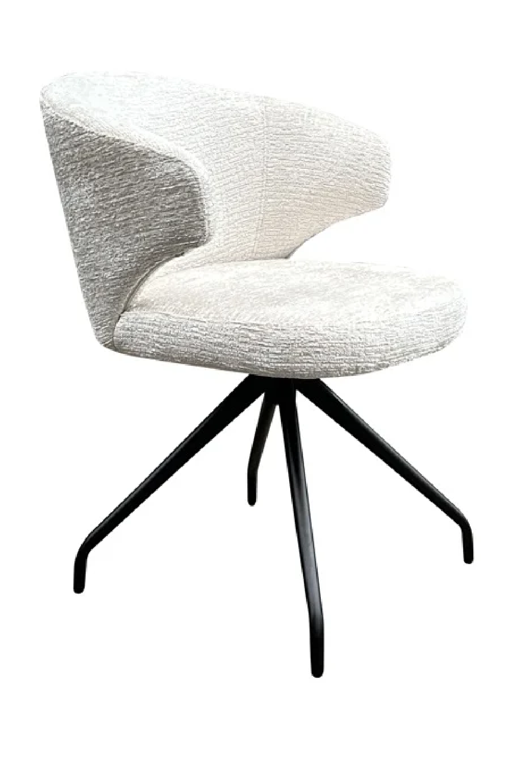 Cream Modern Swivel Chair | OROA Milly
