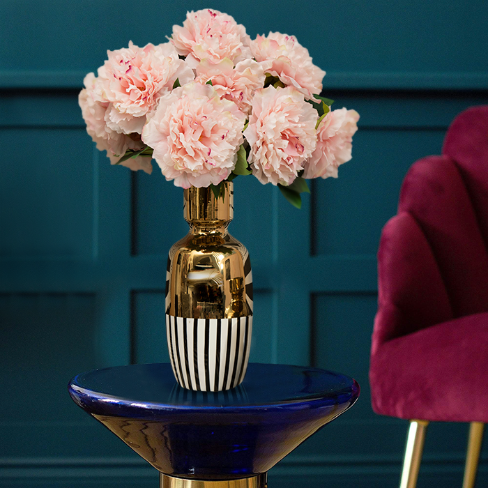 Tall Empress Striped Vase