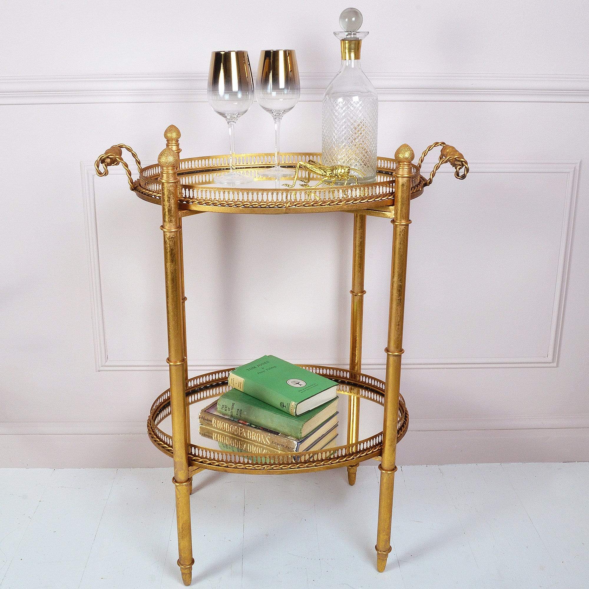 Mirrored Drinks Stand