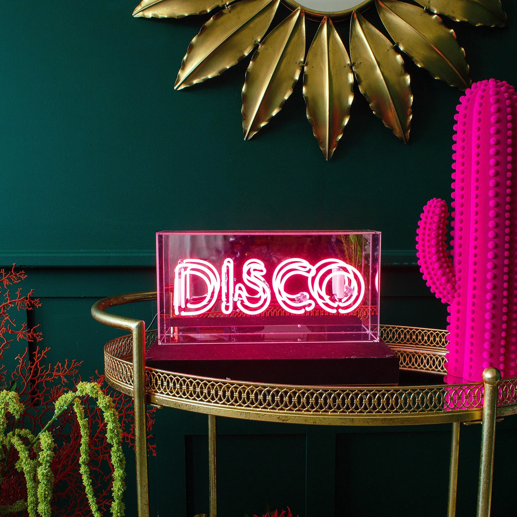 Pink Disco Neon Acrylic Box Light