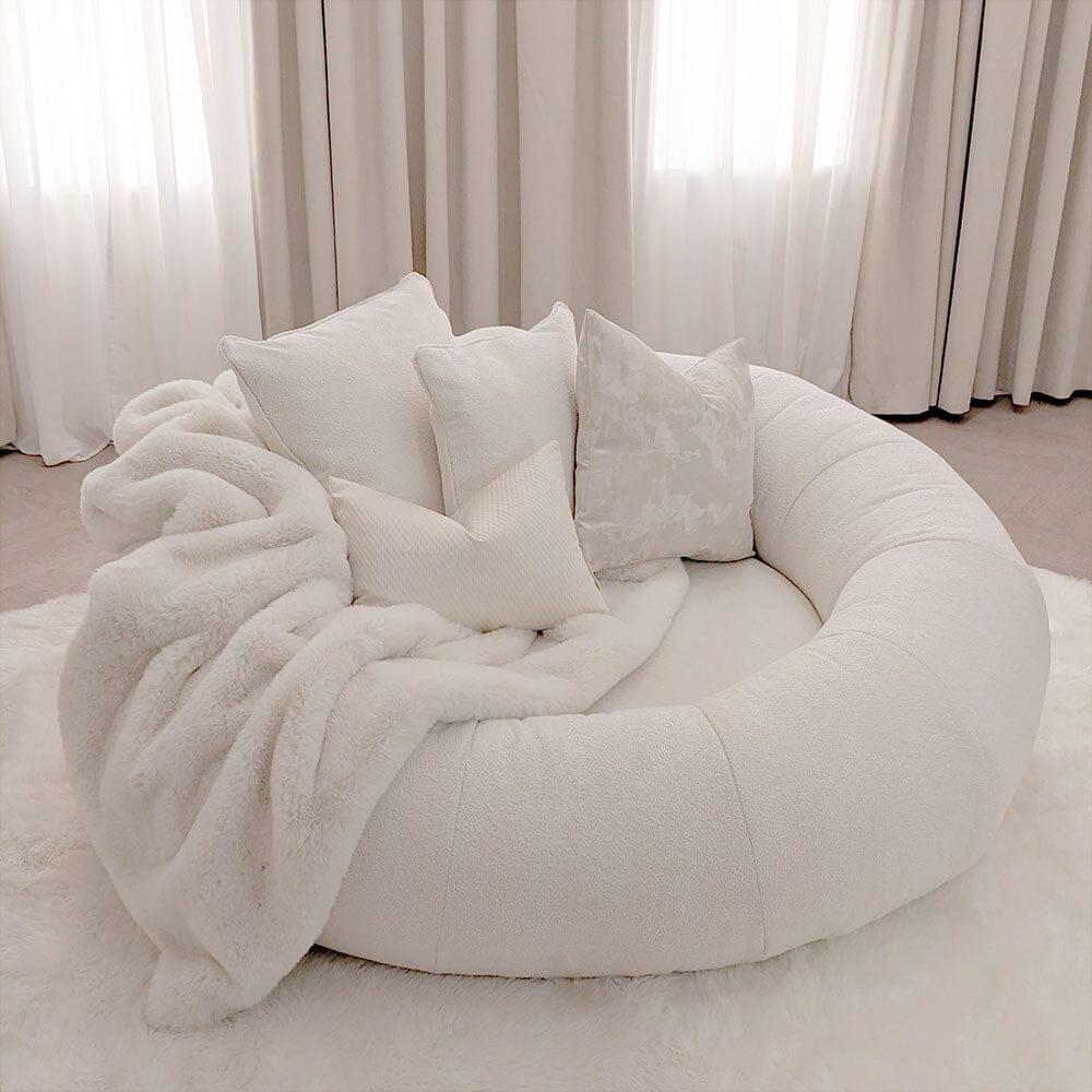 Snuggle Cream Boucle Round Nest Sofa