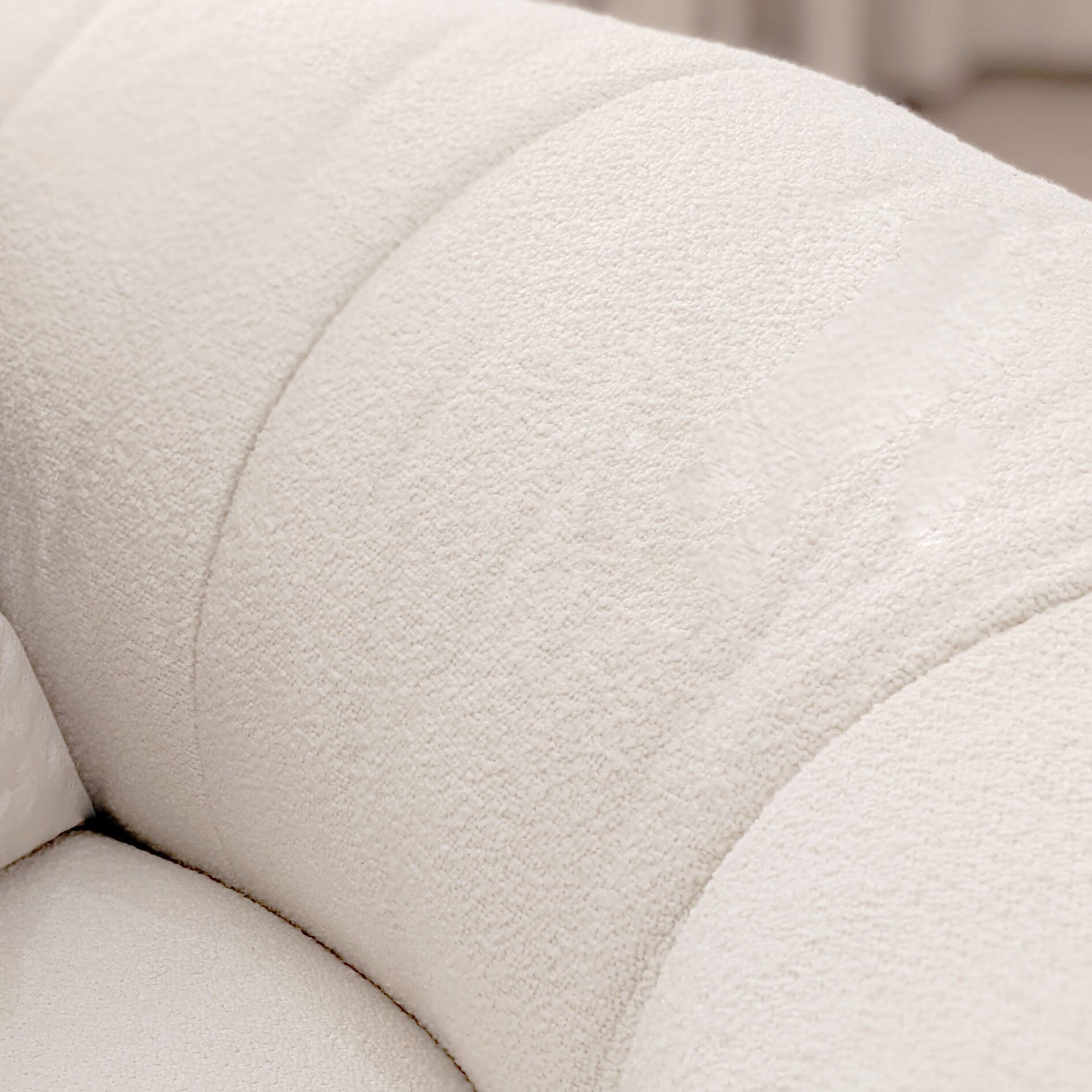 Snuggle Cream Boucle Round Nest Sofa