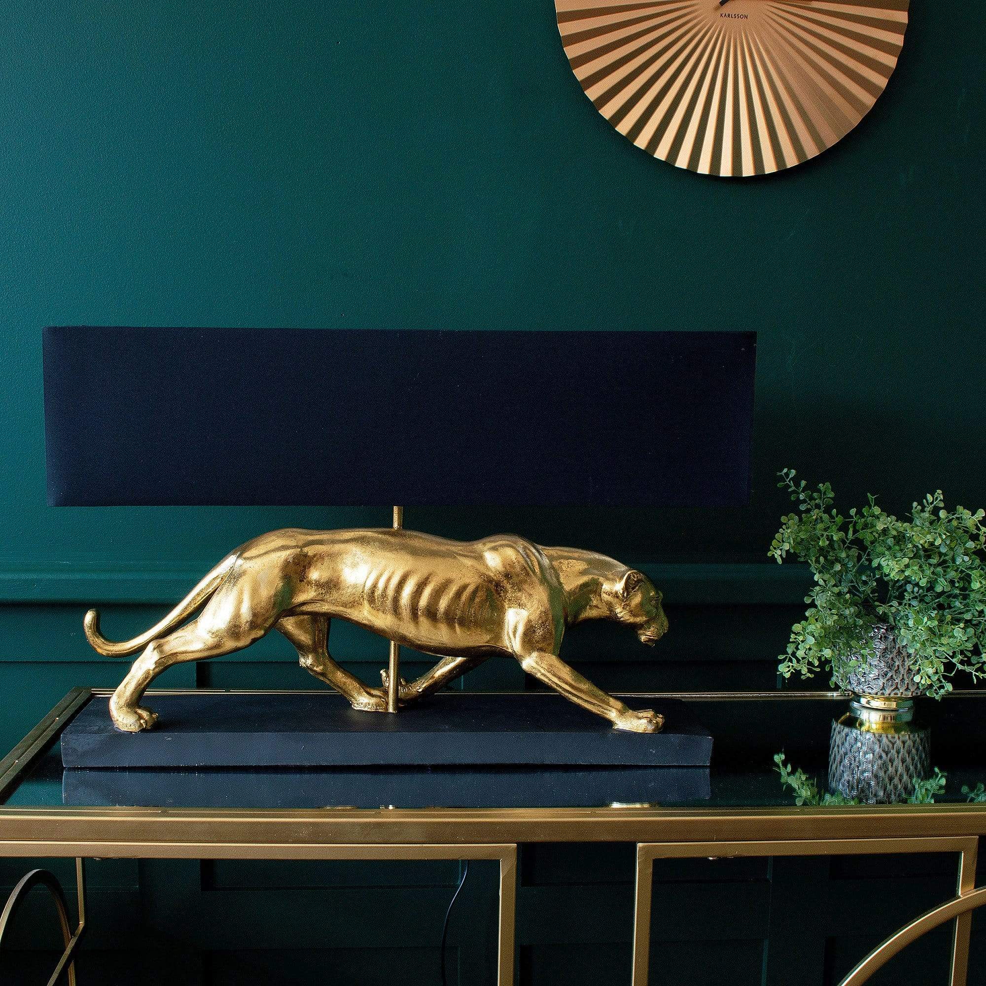 Stalking Panther Table Lamp