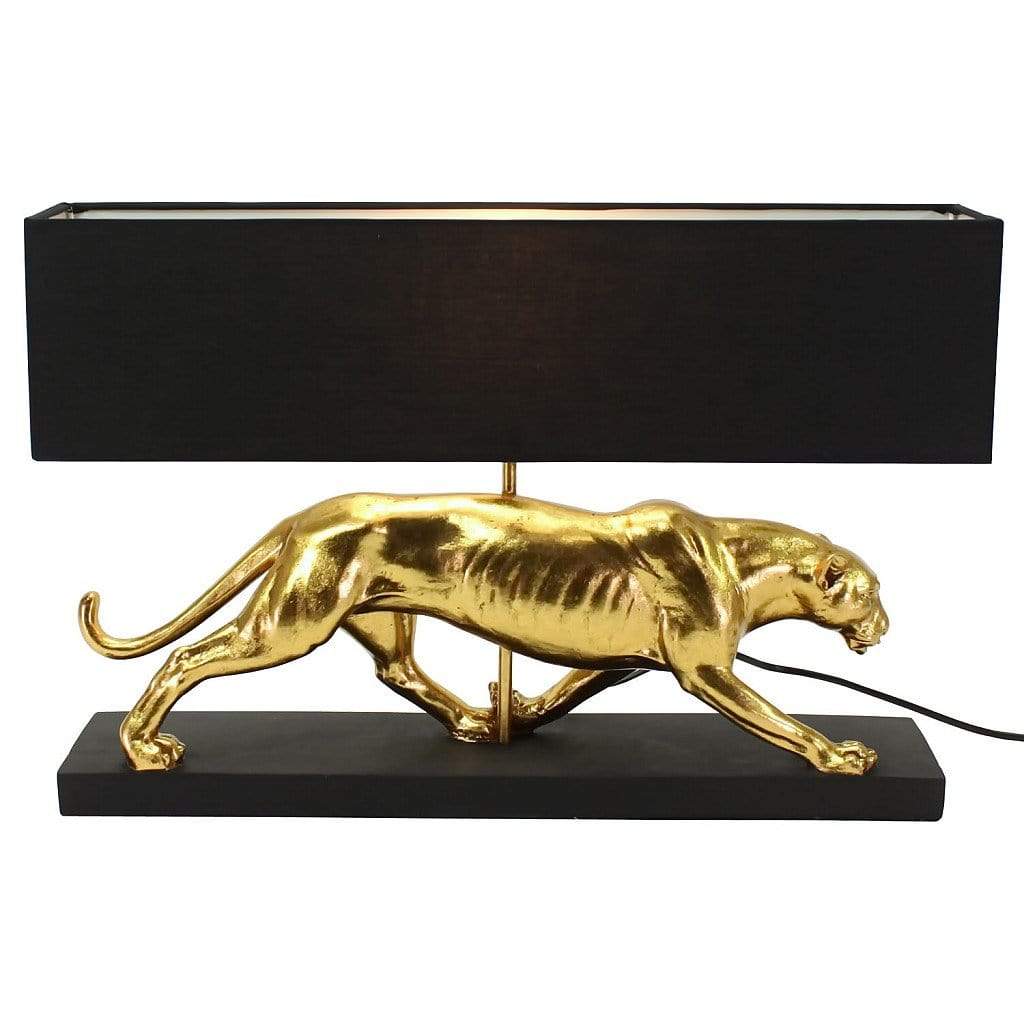 Stalking Panther Table Lamp