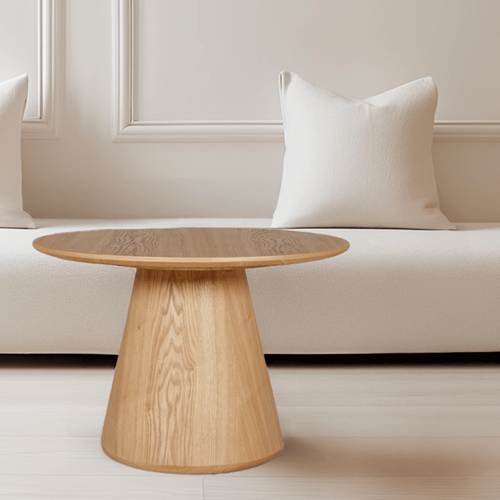 Tessa Oak Veneer Round Coffee Table