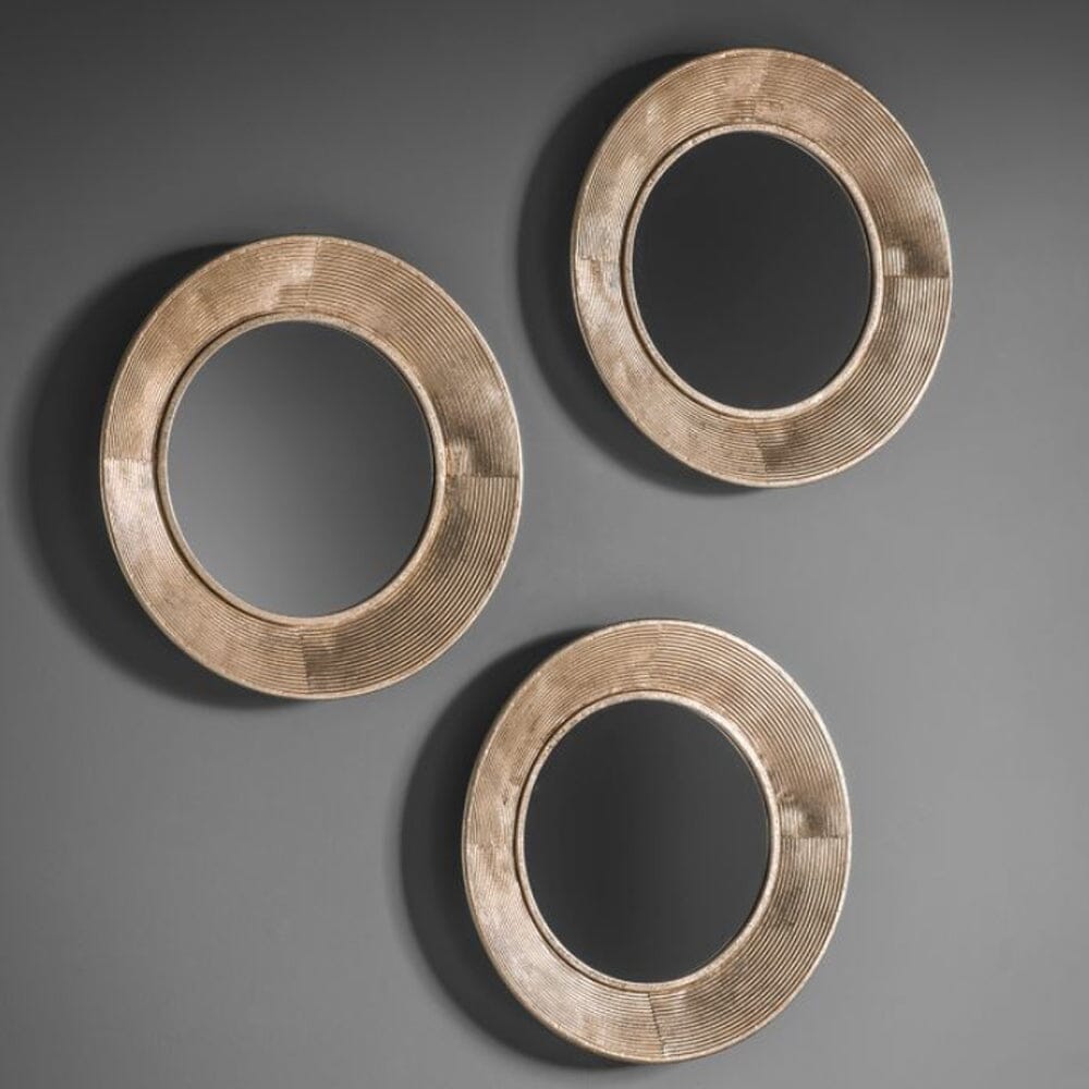 Vienna Gold Wall Mirrors - Set of 3