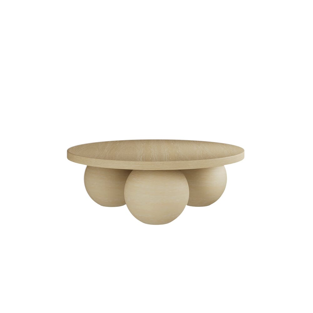 Westminster Matte Beige Round Coffee Table