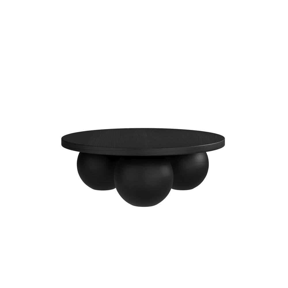 Westminster Matte Black Round Coffee Table